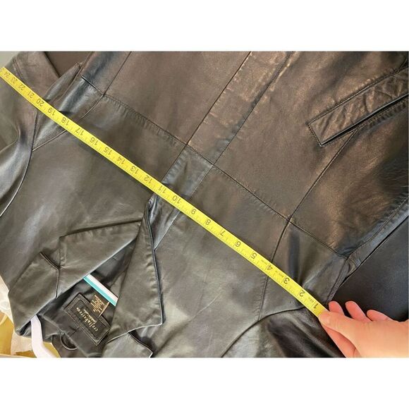 Croft & Barrow Black Lambskin Leather Full Zip Jacket Women’s Medium - Picture 12 of 12